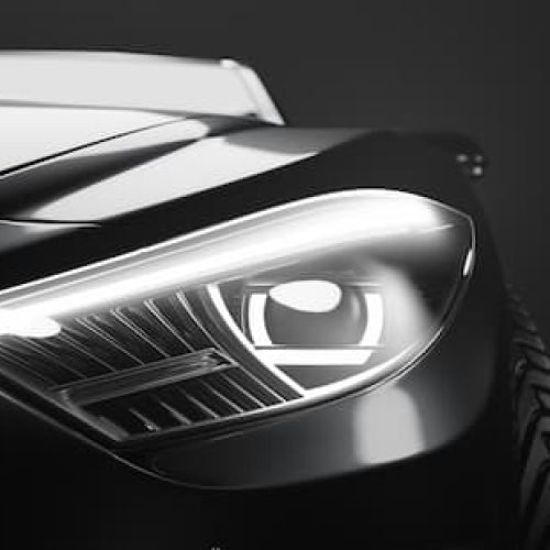 view of luxury black car in DMV